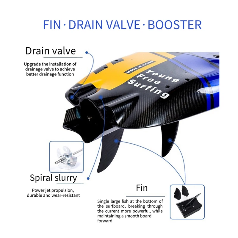 Electric Surfboard Jet Fast Speed Jet Power Electric Surfboard Powered Surfing Sport 50km Motorized Surfboard