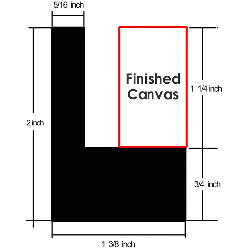 Custom Size Canvas Floater Frames  Deep  Removable Stretched Canvas Wall Art Painting Frame Decor