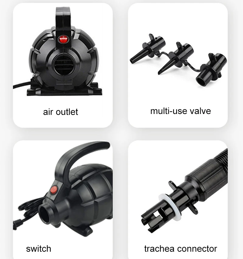 600W AC Electric Pump  Quick Electric Air Compressor  for Large Inflatables Electric Air Pump