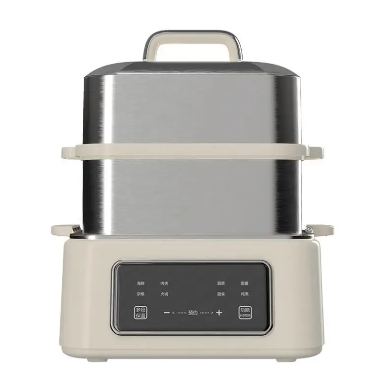 Manufacture Large Electric Food Cooker Steamer Hot Convenient Multifunction Kitchen Breakfast Food Steamer Electric Glass