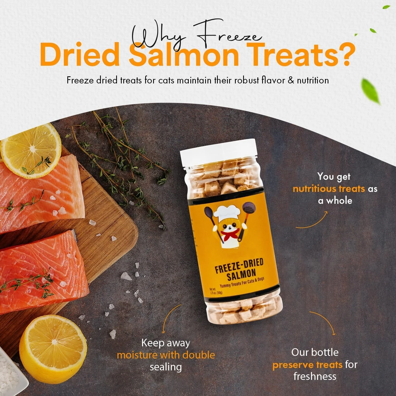 Hanyun Factory Wholesale Pet Health Professional Custom Brand Logo Natural Supplements Freeze Dried Salmon Cats And Dogs Treats