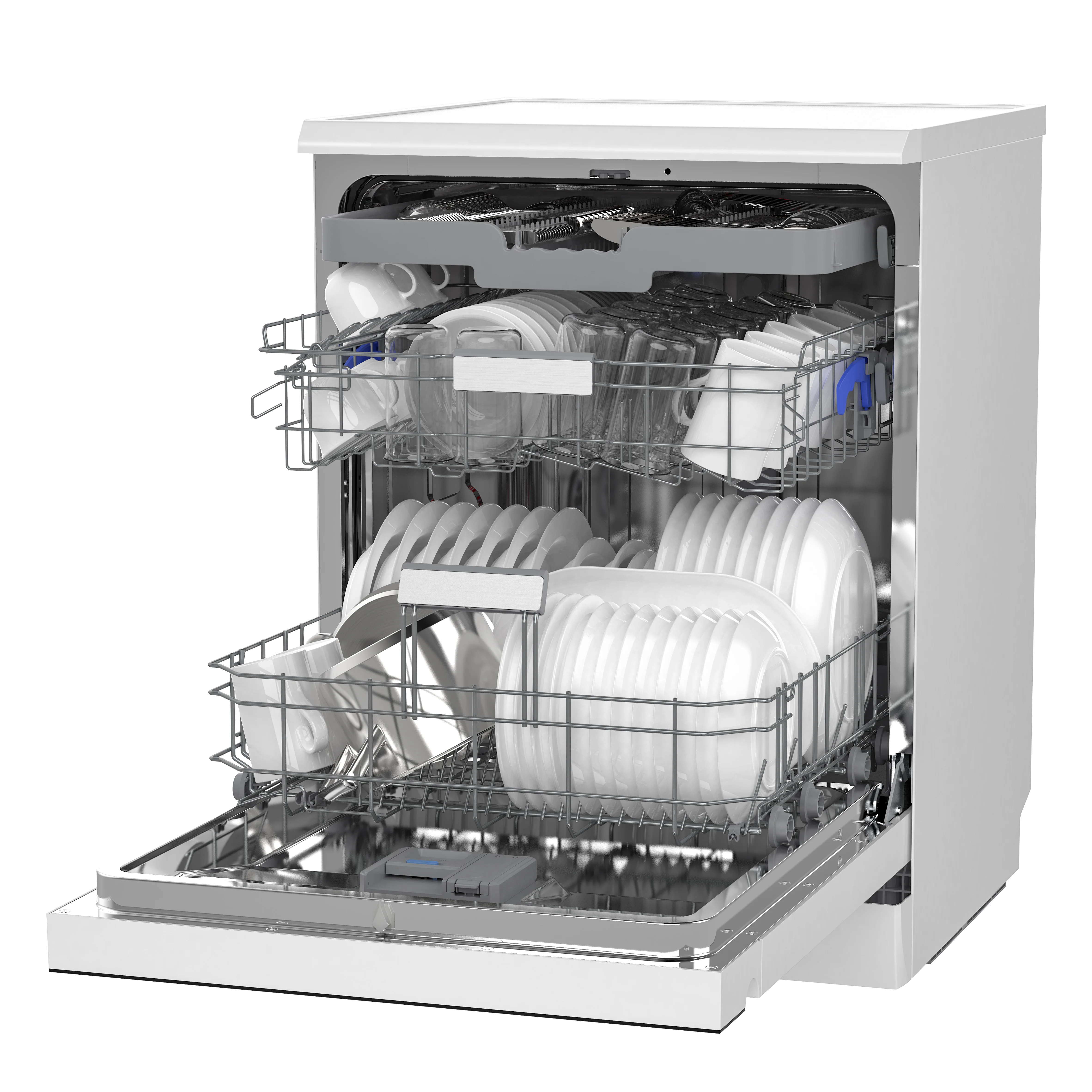 Home Dishwasher 15 Setting Smart Dishwasher Wholesale 3 in 1 Dish Washer Foldable Dishwasher EU With Bluetooth