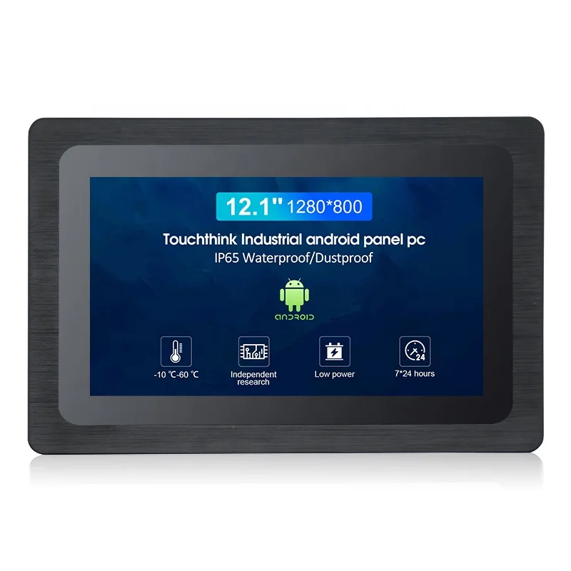 wide screen IP65 J1900 CPU 12.1 inch Cheap industrial panel pc price
