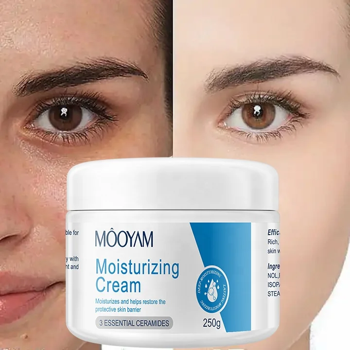 Private Label Organic Glowing Moisturizer Cream Face Anti Aging Brightening Whitening Hyaluronic Acid Face Cream