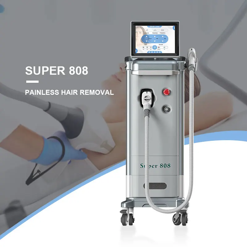 Vertical 3 wavelength remove unwanted hair equipment 808 755 1064 professional 808 nm diode laser hair removal machine