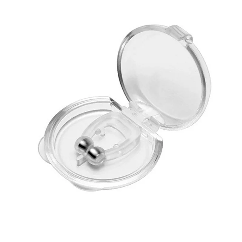 Private Label Protection Night Equipment Silicone Magnetic Anti Snoring Nose Clip for Breathing