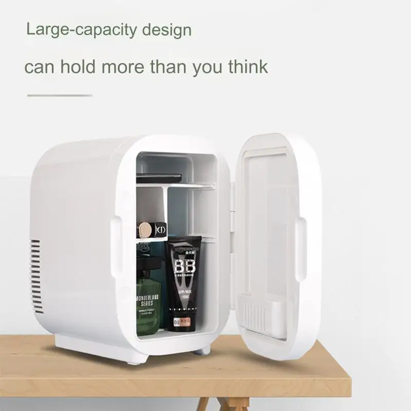 new design 8L smart mini fridge for makeup pink small Refrigerator Adjustable temperature car fridge with digital display