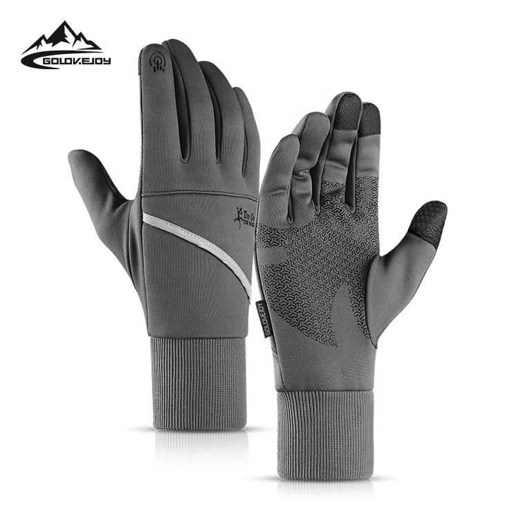 GOLOVEJOY DB43 Winter Unisex Cycling Mitten Windproof Riding Gloves For Touchscreen Cold Weather Anti Slip Cycling Gloves Bike