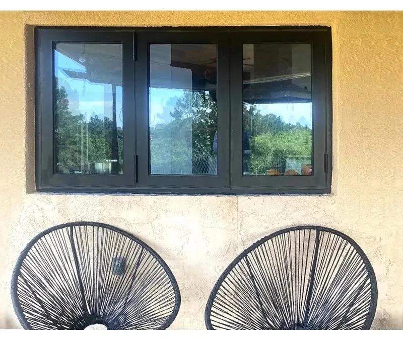 Modern 150 Heavy Duty Stainless Steel Lifting Windows Vertical Opening with Folding Design Soundproof with Louver Curtain