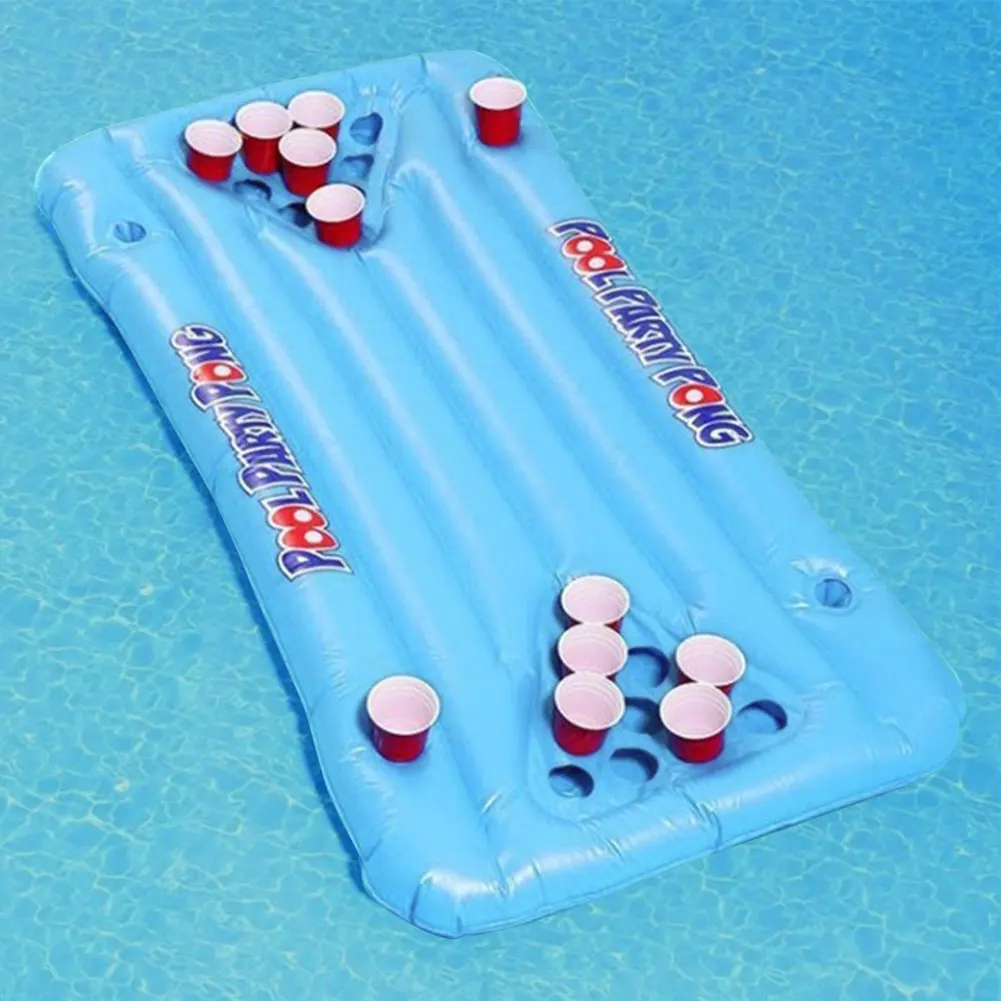  Beer Pong бассейна надувной плавающий Таблица вечерние бассейн лаундж