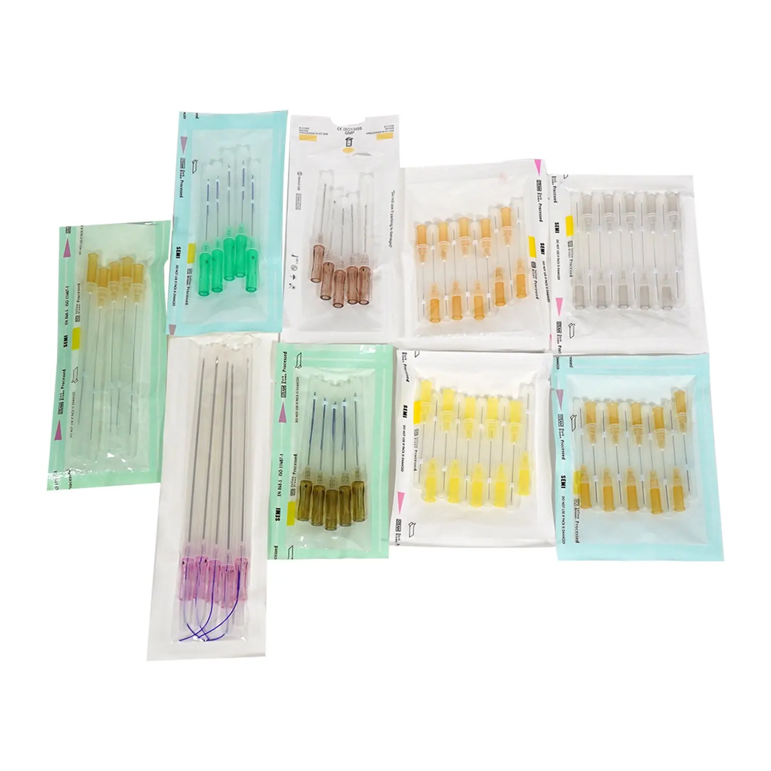 2022 Hot selling faden ifting absorbable PDO korea thread for wrinkles between Eyebrows eye bags 18G 100MM V Shape lifting