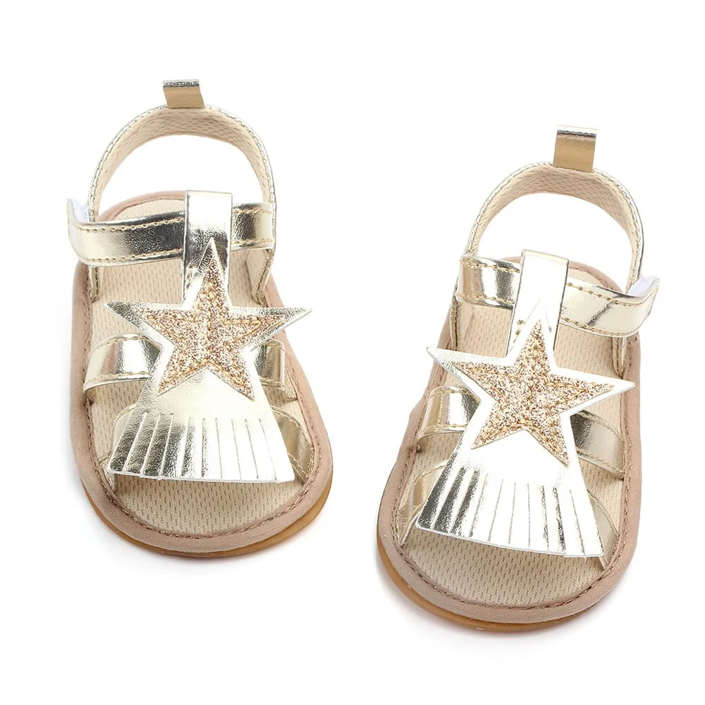 2024 hot-selling New Design wholesale High Quality Cool Summer baby girl and boy rubber soft sole PU Leather  Baby sandals shoes