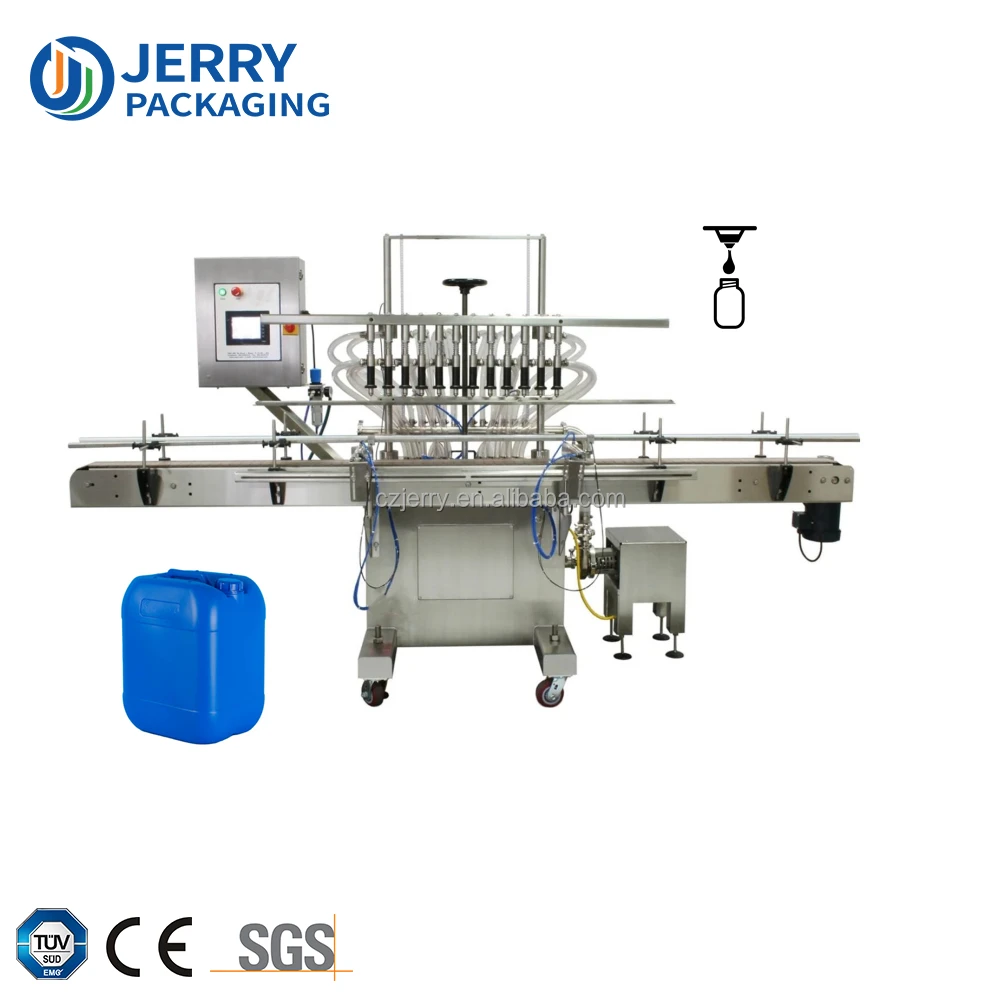 PLC HMI Control System Pressure Overflow Liquid Bottle Bucket automatic car oil filling machine