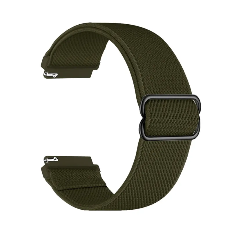 20mm 22mm Watch Strap Quick Release Sport Loop Woven Nylon Band For Samsung Smart Watch Bracelet