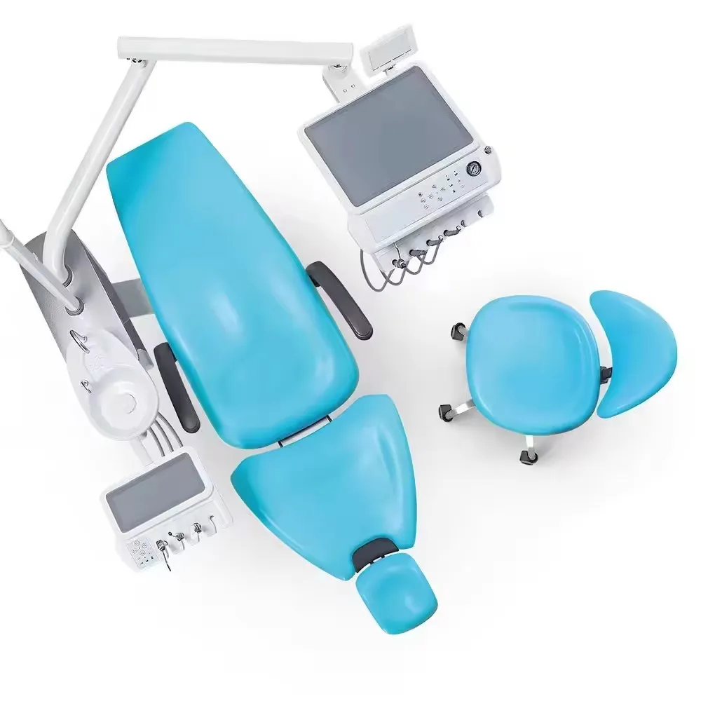 Dental Chair Unit  CE Approved High Quality Noiseless Dental Treatment Machine Dental Chair with Electricity Unit