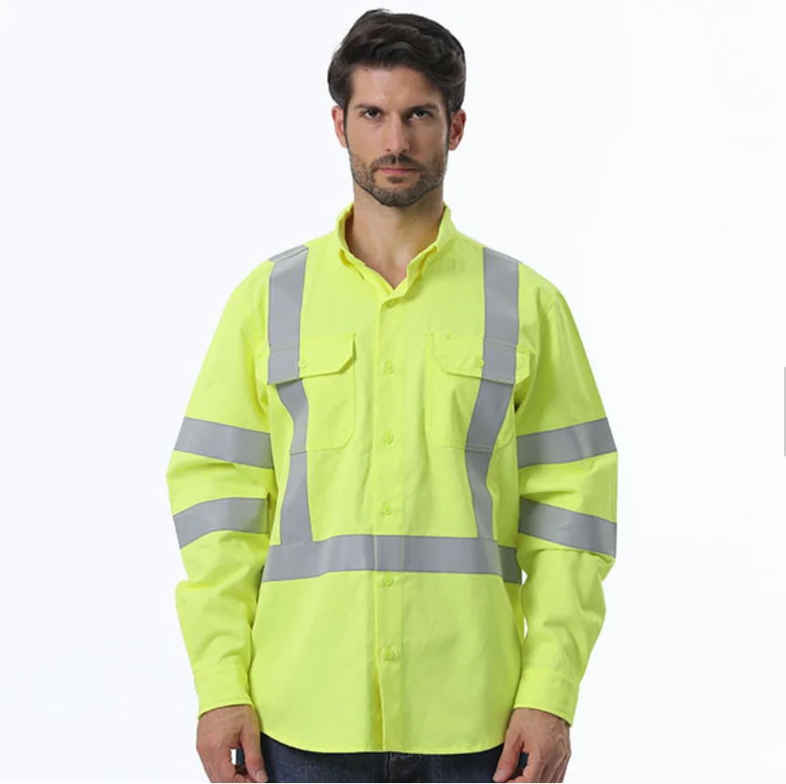 FR-SHIRT огнестойкая сварочная одежда со светоотражающими лентами