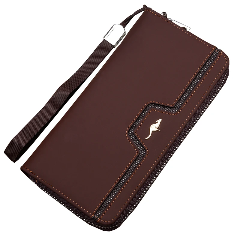 Men Wallets Long Style High Quality Card Holder Male Purse Zipper Large Capacity Brand PU Leather Wallet For Men