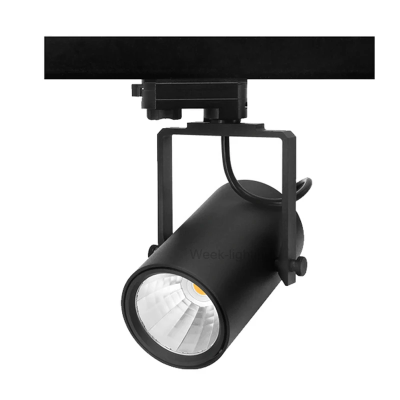 Quality COB LED Track Light 20W 30W Rail Spot Lights Lamp Aluminum Lighting for home showroom clothing store AC85-265VV