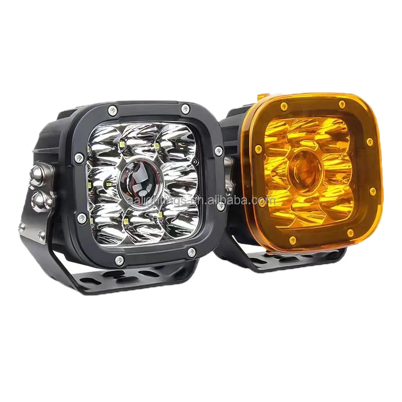 5 inch 65W Dual Voltage Amber White long range high power super bright 65Watt LED Driving Light