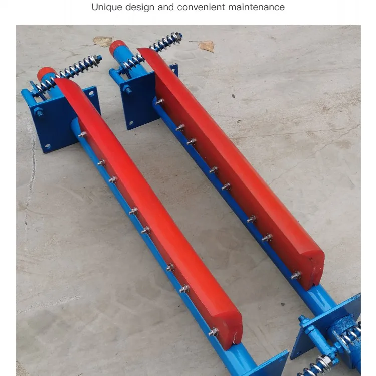 Distributor Belt Scraper Polyurethane Blade Primary Conveyor Belt Cleaner
