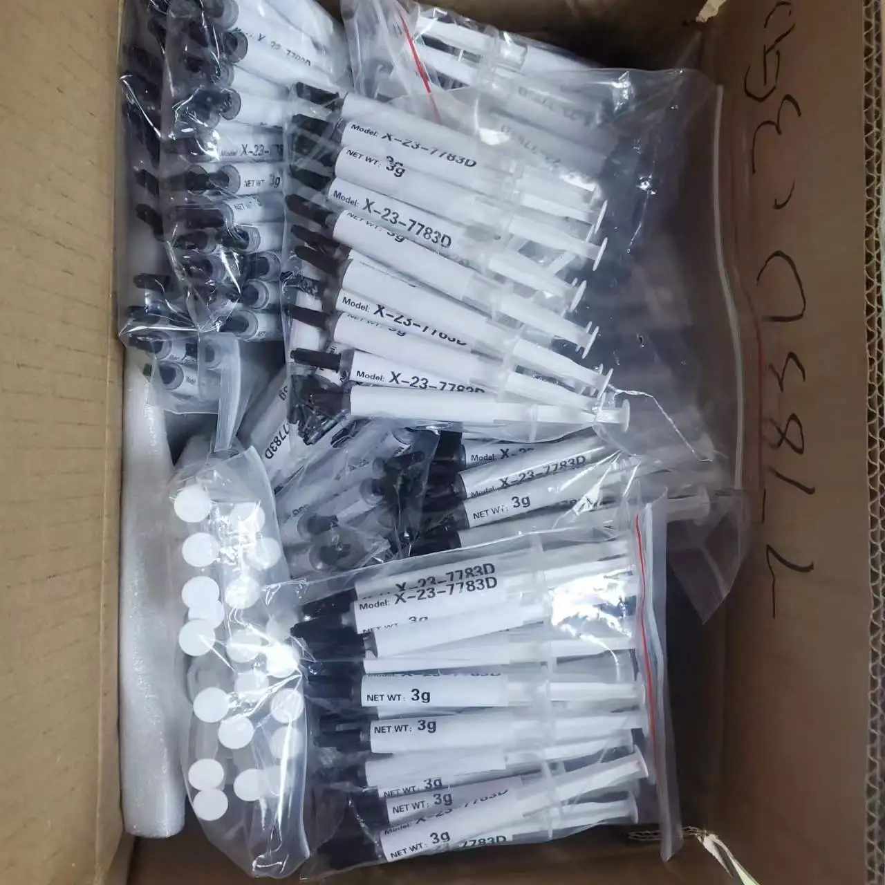 shinetsu X-23-7762 2g, 3g, 5g CPU MPU cooling silicone grease Thermal conductivity4.0 W/mK (6.0W/mK*), equal to Dowsil TC-5021