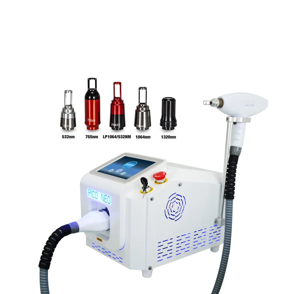 qswitch tattoo removal freckle removal handle equipment device portable pico laser 1064nm 755nm