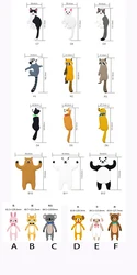 Cute Cartoon Animal Hook Wall Hanging Storage Hook Free Nail Single For Decorative Home Animal Hook