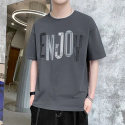 Bulk Wholesale Summer Print Logo Graphic Short Sleeve Tshirts Men Casual Plain O-neck Black T-shirts Unisex T Shirts