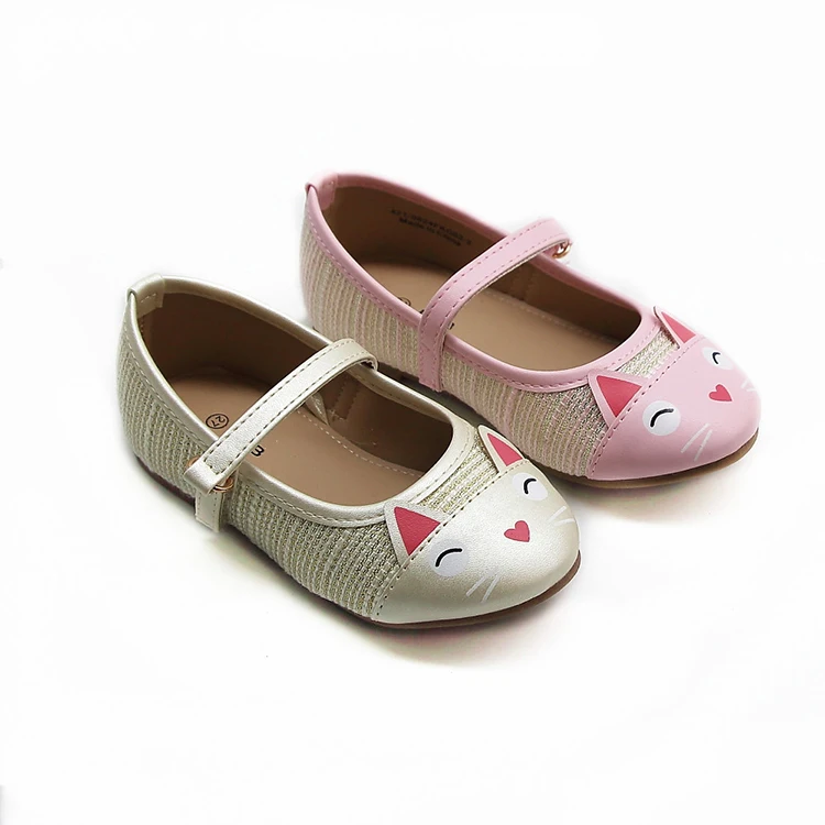 china supplier lovely butterfly pumps fancy cute school dress shoes for girls