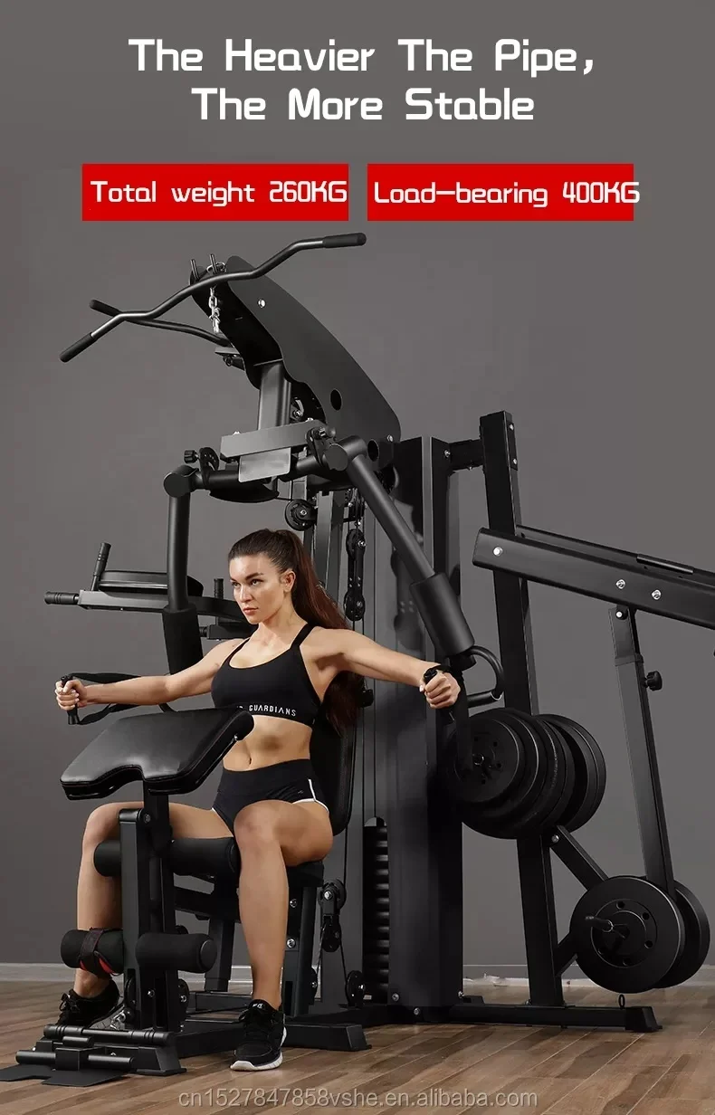 OBL Muscle Multifunction Exercise Abdominal Train 3 people 8 Multy 5 Station Multi Gym Fitness Machine Equipment