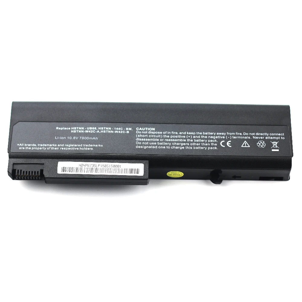 
High quality replacement laptop battery for HP HSTNN-UB68 HSTNN-W42C 451085-141 6530B 6735B 6600 mAh 9-Cell 