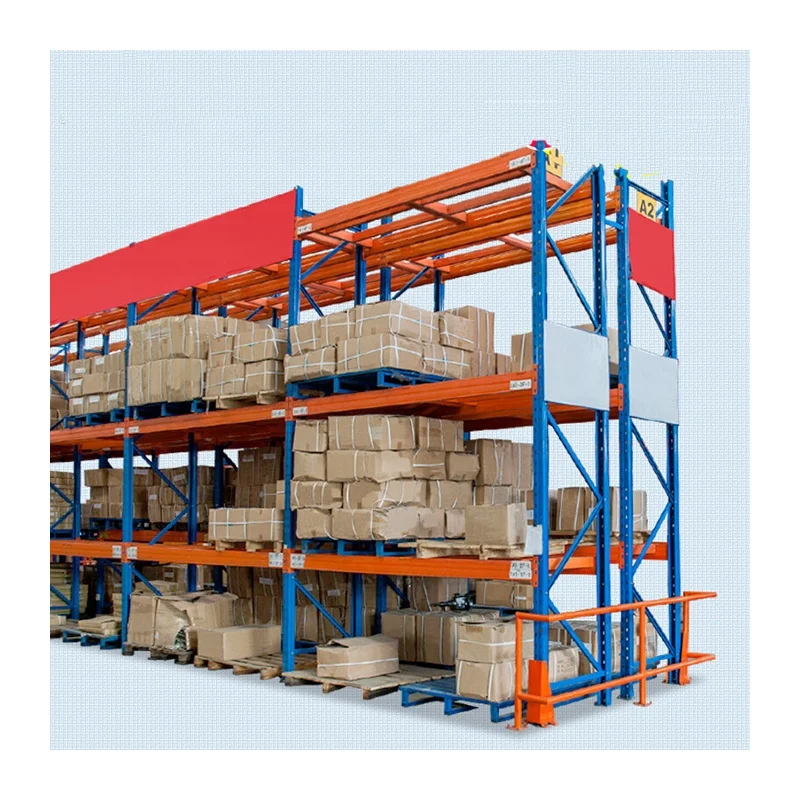 Warehouse storage light heavy duty steel shelves supermarket 4 layer goods shelf store shelf