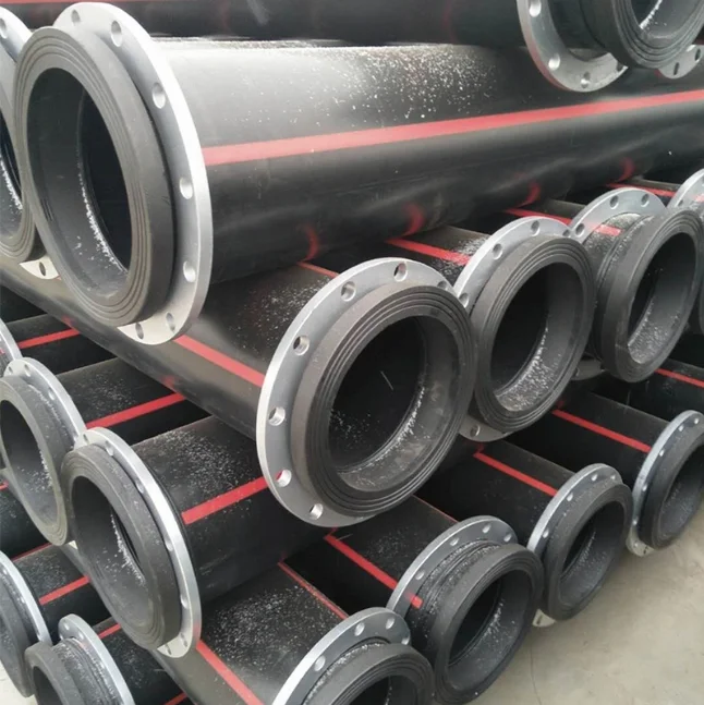 Plastic HDPE Yellow Line Nature Gas Pipeline Pipe Tube