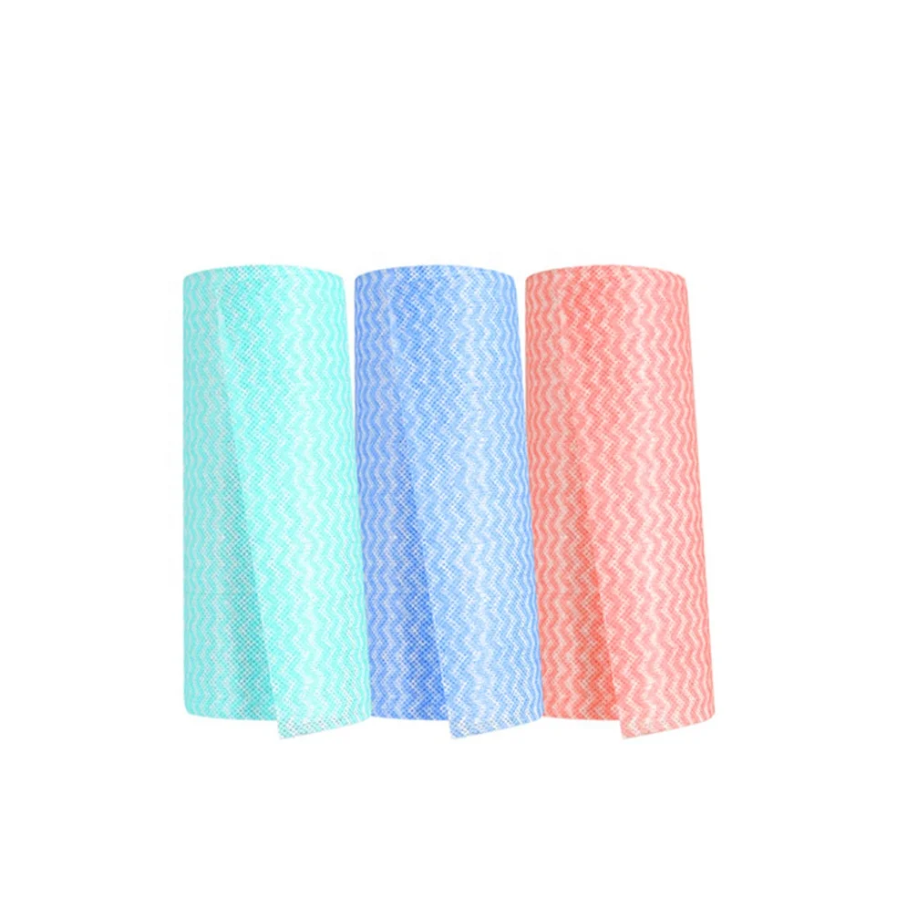 Disposable Wipes Tissue Kitchen Nonwoven Oil Absorbing Glasses Cloth Roll Industrial Cleaning wipes