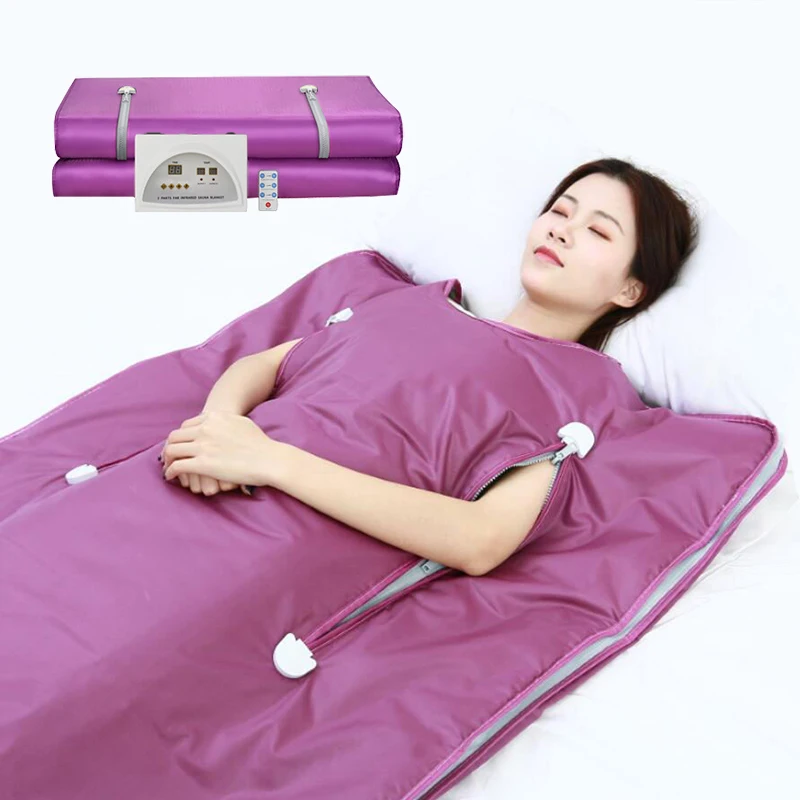 OEM/ODM Home Spa Relaxation Slim Detoxification Body Shaper Far Infrared Sauna Blanket 2024 For Weight Loss And Detox