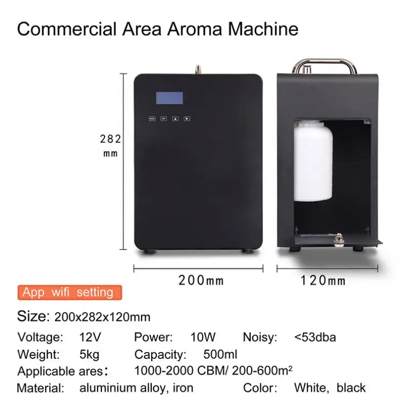 2021 high quality  fragrance air diffuser mist scent oil  diffuser with WiFi working noiseless fragrance air machine