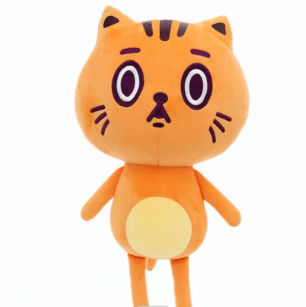 2021 Popular  Plush Toy Custom Cartoon Cute Soft Stuffed Toy Animated Cute Kitten