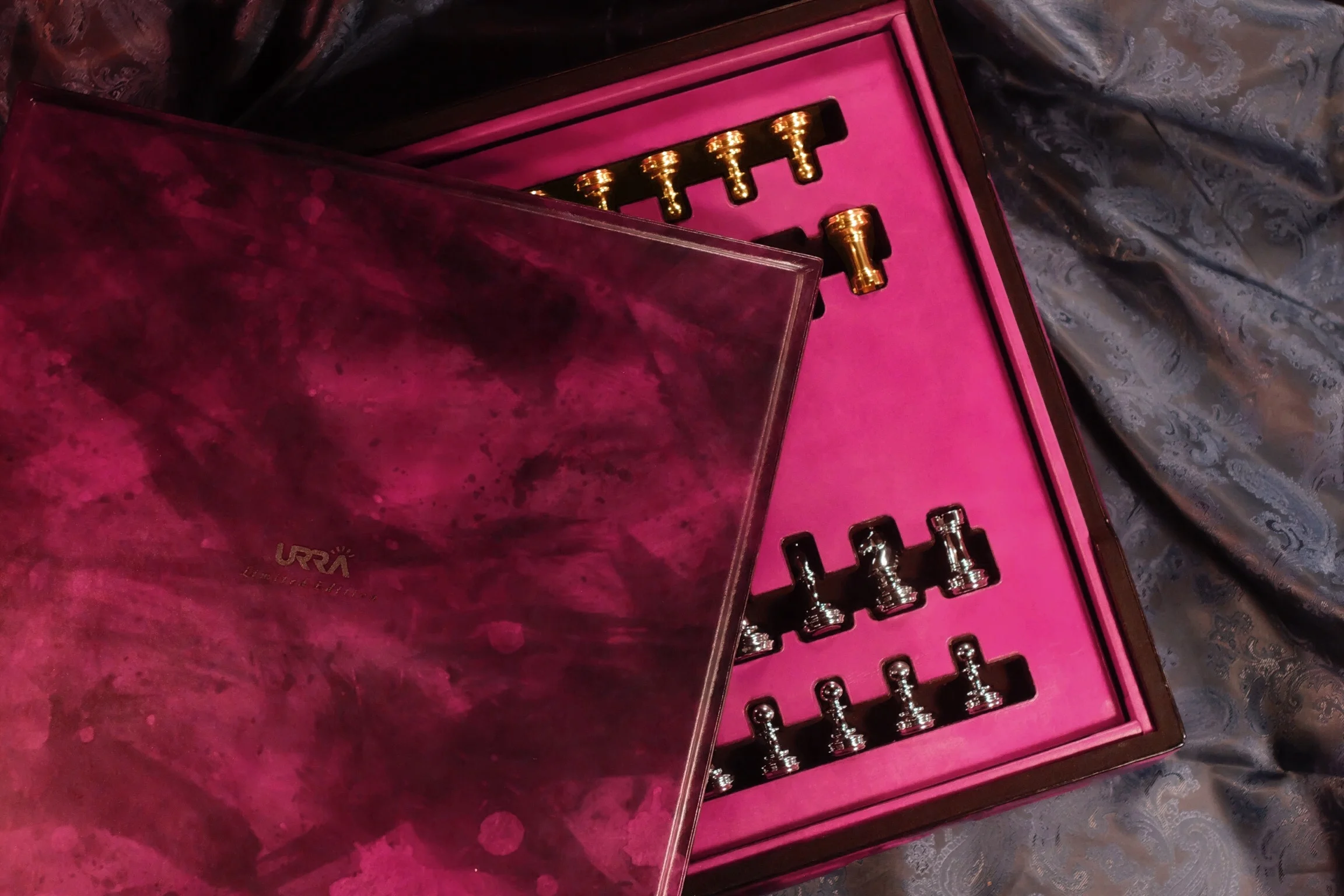 
High-End Hot Selling Hand Made Luxury Wooden Leather Chess Set Board Game from Vietnam 