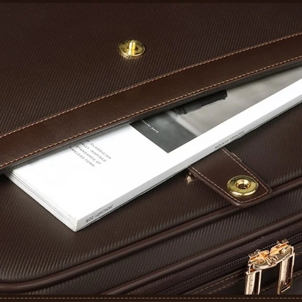 ROHS CE customize TSA Lock rolling trolley stylish simple durable leather 2pcs sets wheel waterproof carry-on suitcase luggage