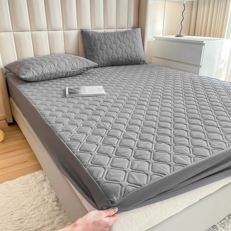 Fitted Quilted Water Proof Mattress Protector Cover Waterproof Bed Cover Mattress Protector Pad Mattress Waterproof Protector