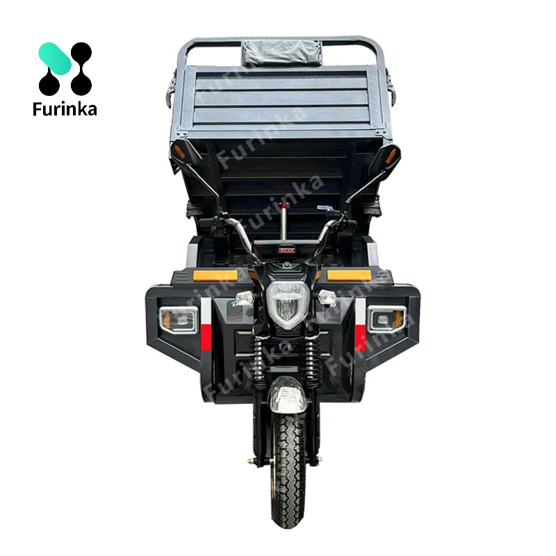 China electric cargo tricycle 600 kg open body type agricultural vehicle electric tricycle for passenger seat and cargo