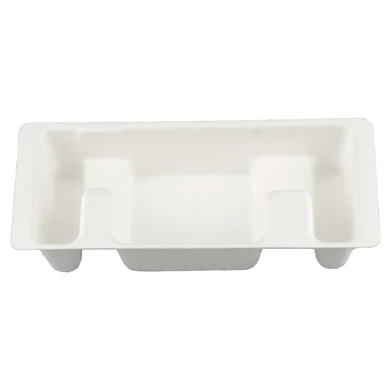 Eco Friendly Sugarcane Bagasse Paper Molded Fiber Pulp Insert Wine Shipper Mold Box Tray Packaging Molding Product