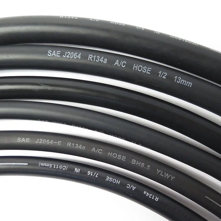 Chinese supplier SAE J2064 5/16 inch Type C Type E r134a r404 R12 freon high pressure flexible air condition rubber hose