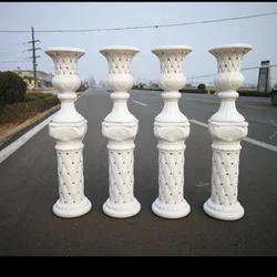 yiwu factory directly sale fashion Roman column 1721 1722 plastic pillar and pot  for wedding decoration