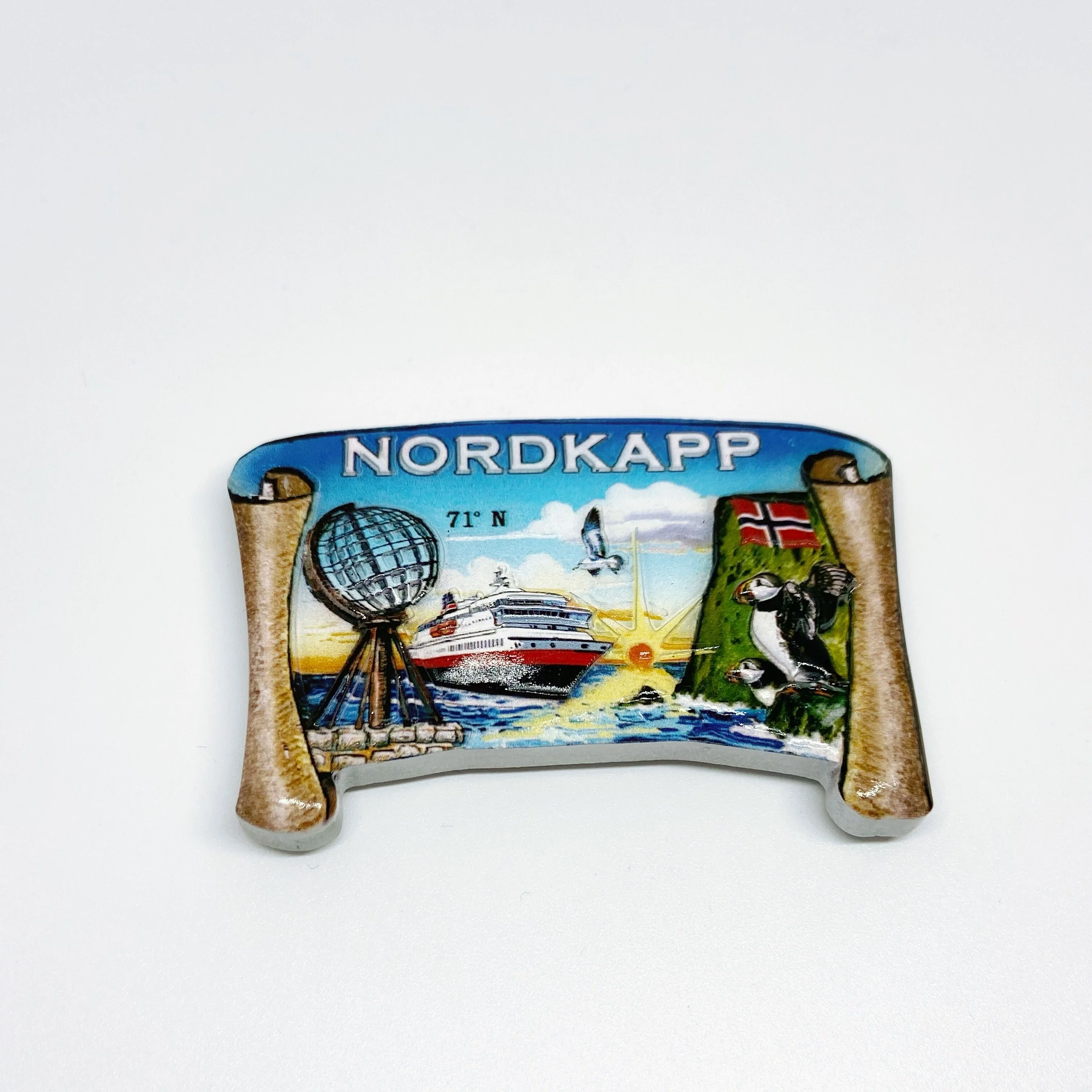 
YIWU BaiWen Manufacturers wholesale cheap Norway polyresin fridge magnet machine printed Souvenir custom fridge magnet 
