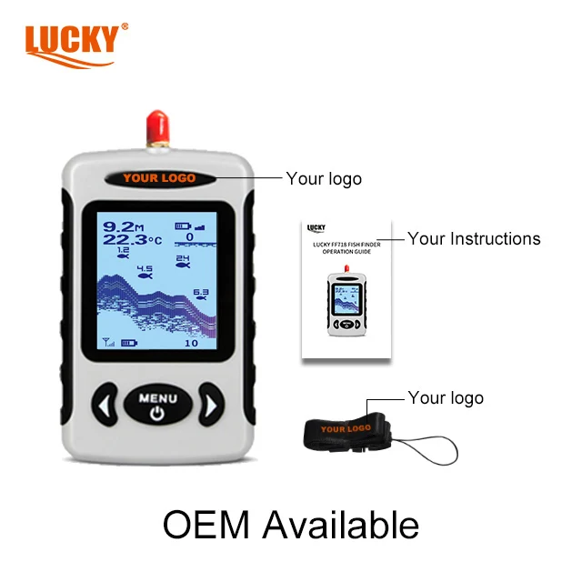 Lucky fish sonar FF718-LA 2.2 inch Dot-Matrix Display for bait boat