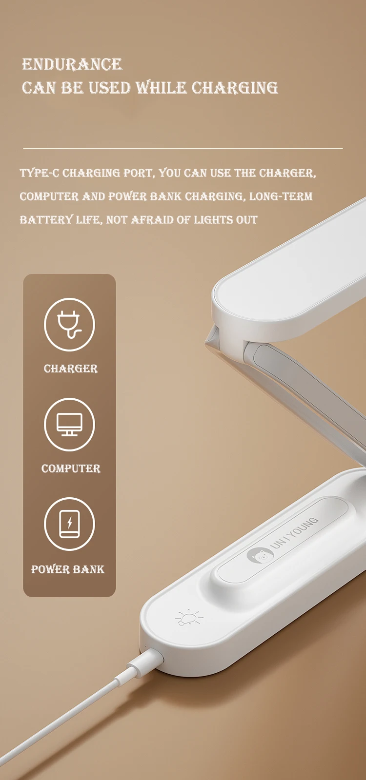 Eye care Led Table Lamp With Usb Port Dimming Led Desk Lamp Multi-functional Folding Led Table Lamp