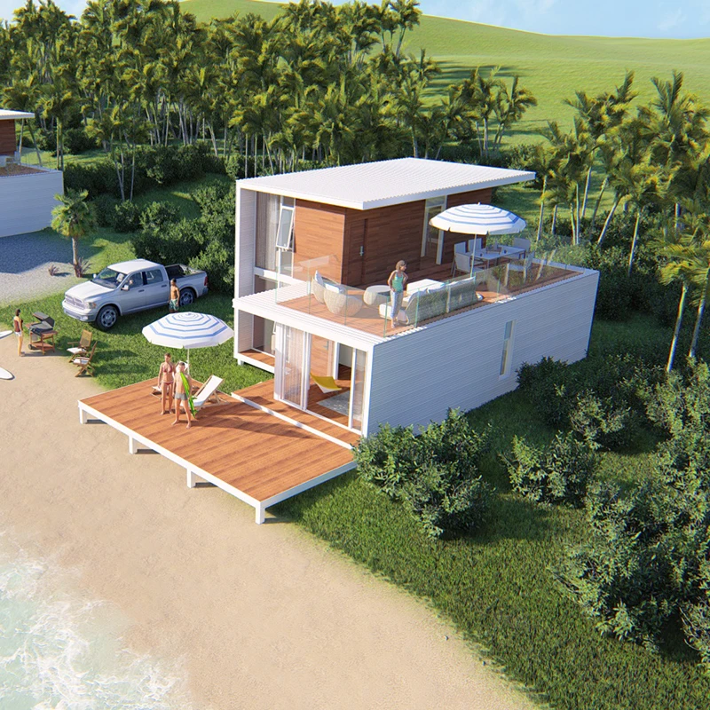 Mytotel light steel villa prefabricated home backyard house custom villa resort house hotel 3 bedroom resort villa tiny house