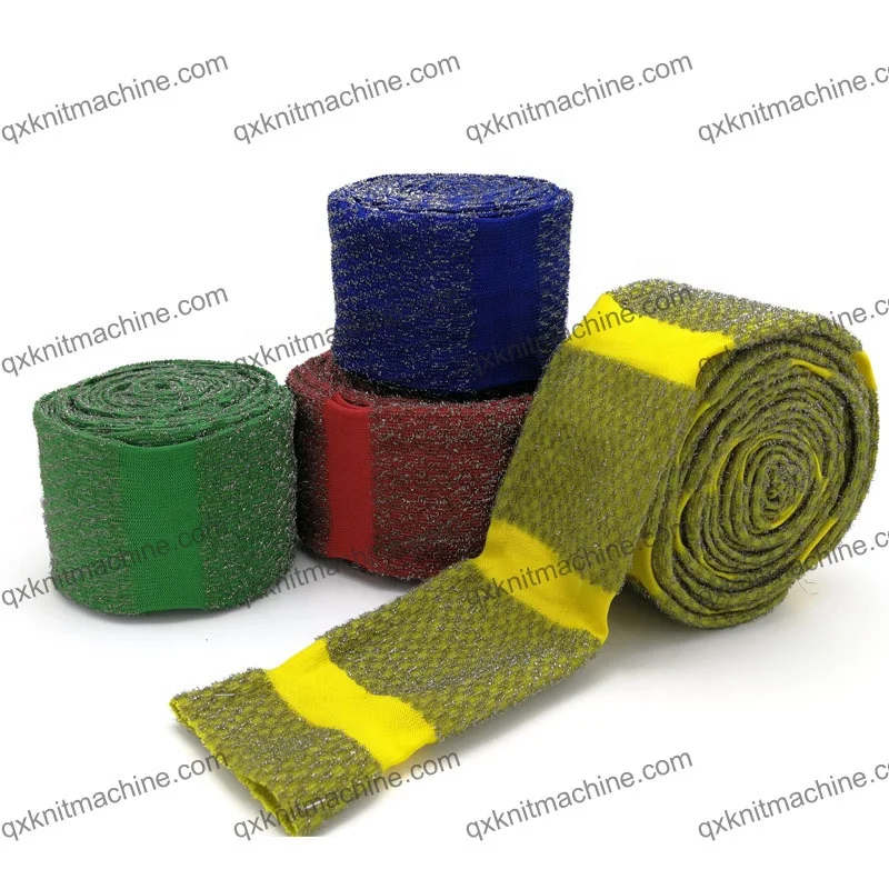 Stainless Steel Wire Scrub Sponge Cloth in Roll Dish Scrubber Pad Fabric