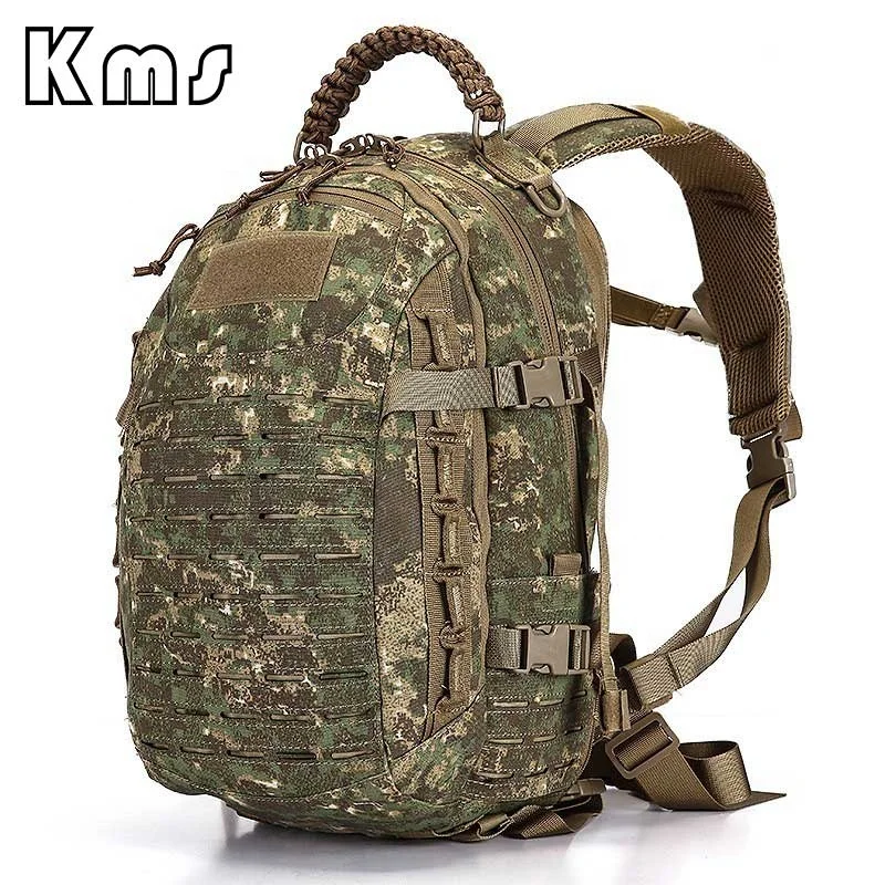 KMS Ready Multi-color Wholesale Mochila Softback Hiking Outdoor Sport Travel 35L Molle Laser Cut Tactical Range Backpack